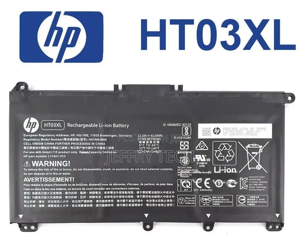 HP Pavilion 15-Cs 15-Da Ht03xl L11421-542 L11119-855 Genuine