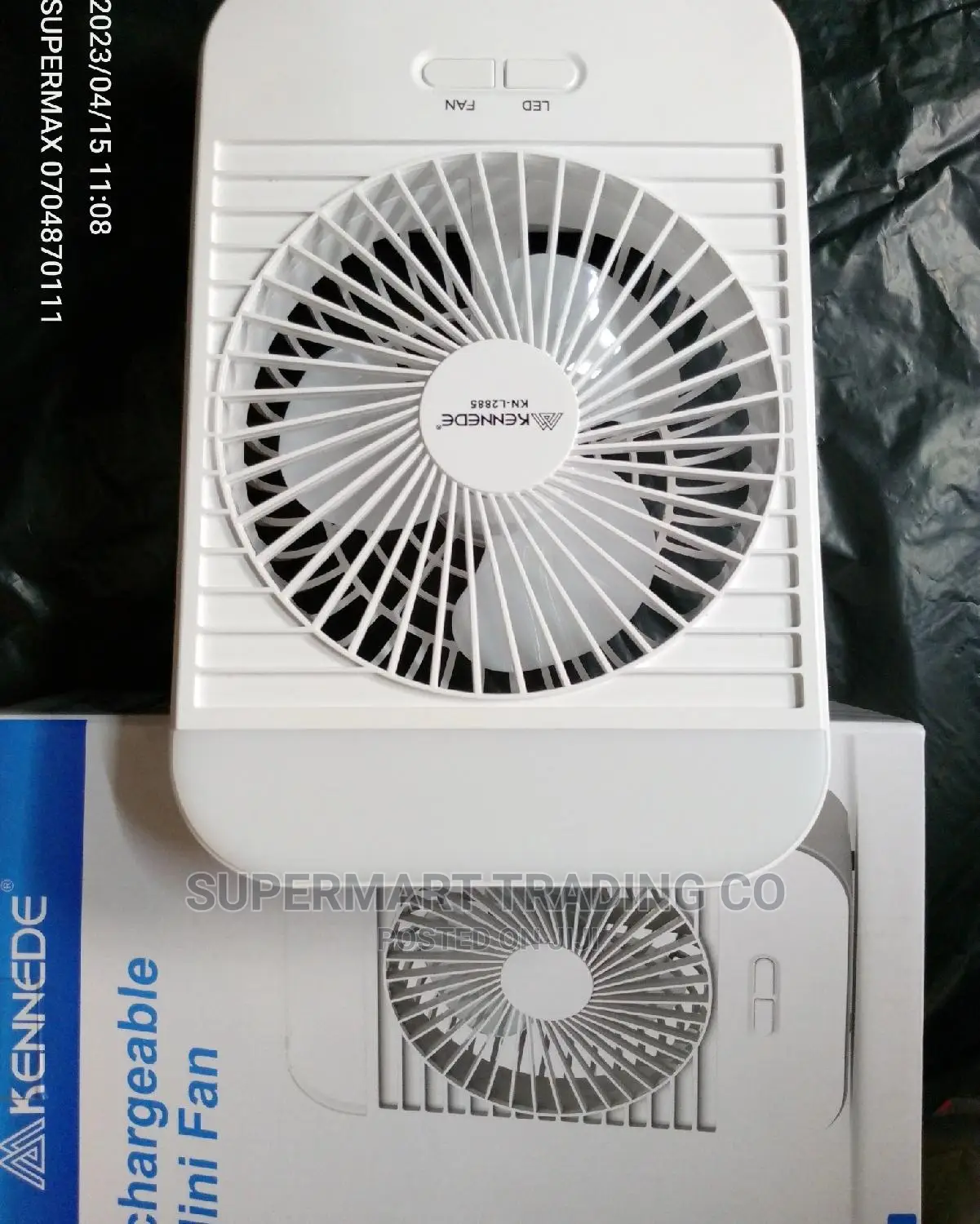 Kennede Rechargeable 5" Mini Fan
