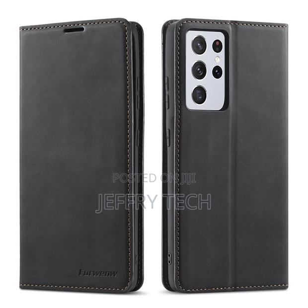 Magnetic Wallet Flip Leather Case for Samsung Galaxy S23 Ult - thumbnail 3