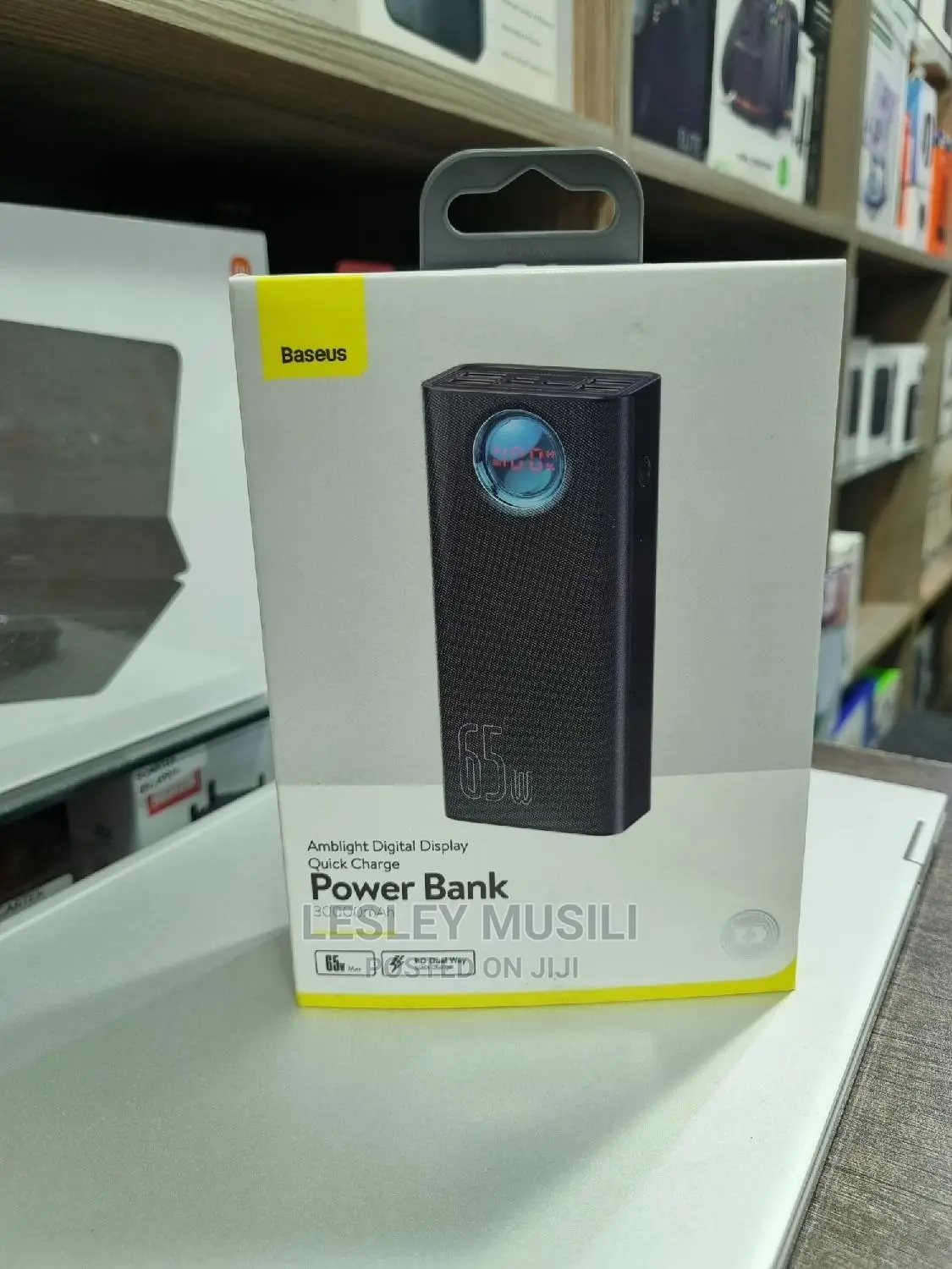 Baseus Amblight Digital Display Quick Charge Powerbank 30000