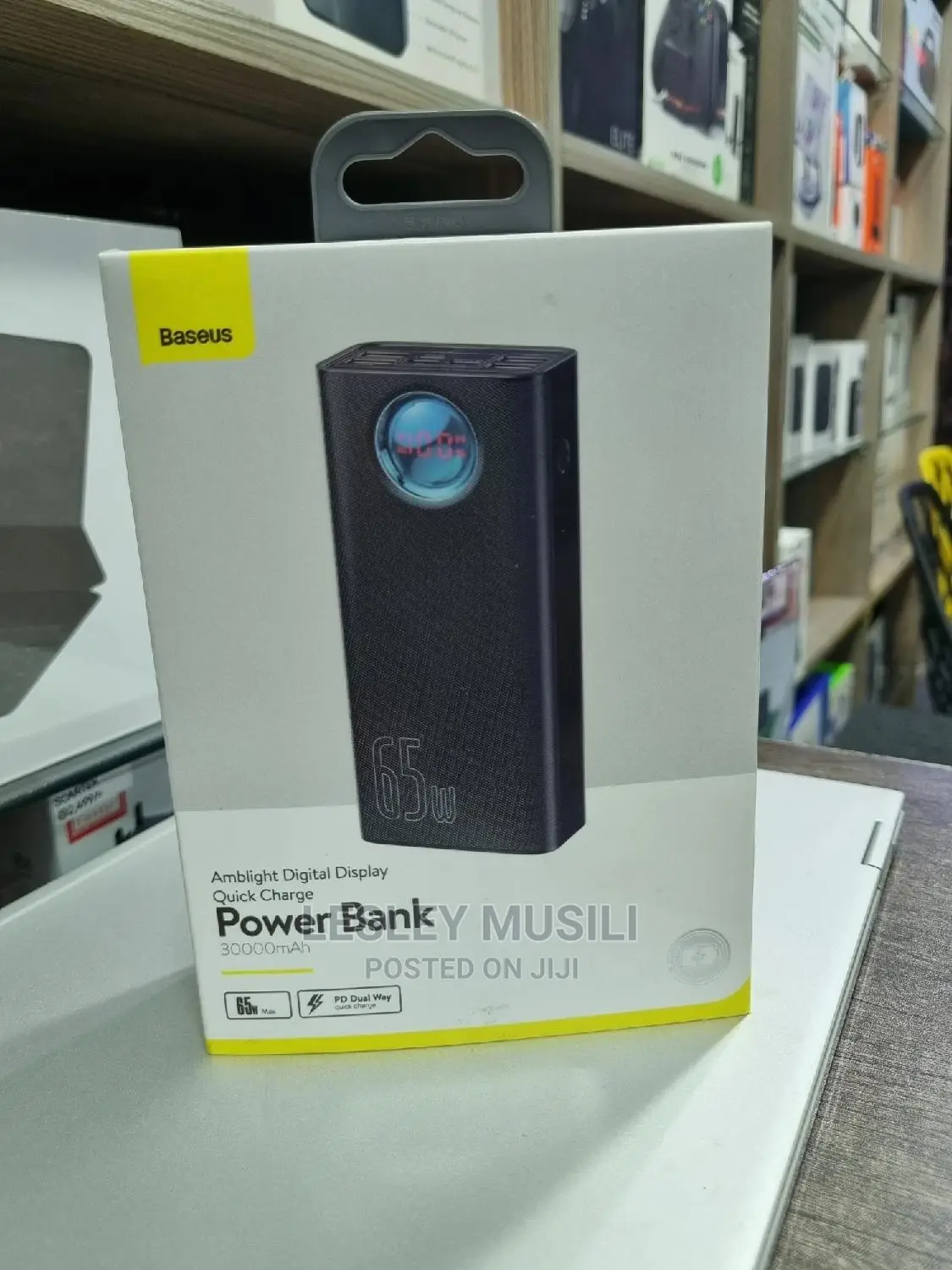 Baseus Amblight Digital Display Quick Charge Powerbank 30000