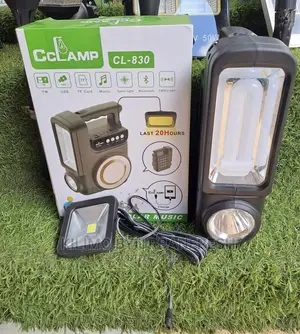 Solar Powered Music ,Phone Charging Lighting System.