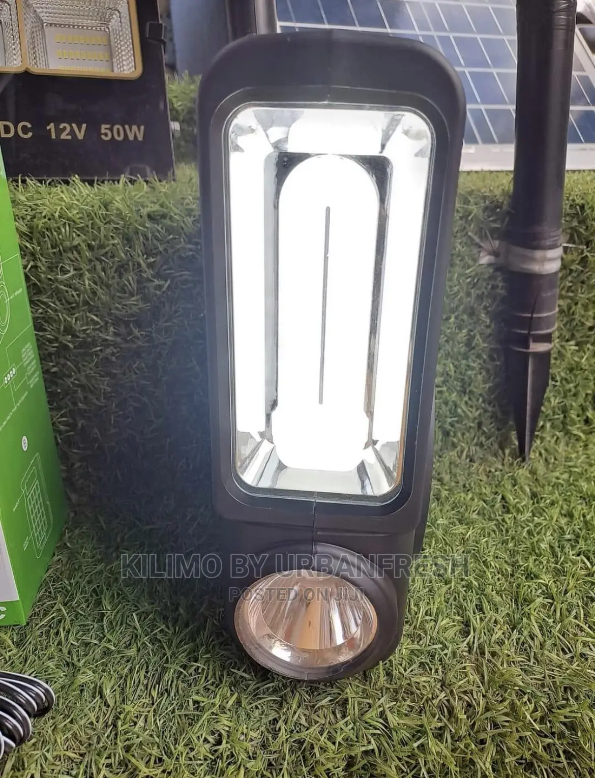 Solar Powered Music ,Phone Charging Lighting System.