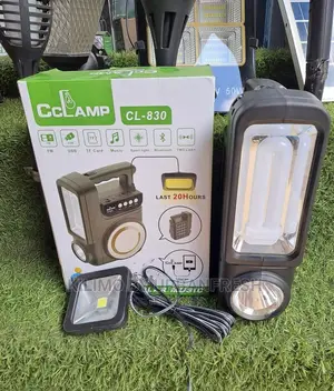 Solar Powered Music ,Phone Charging Lighting System.