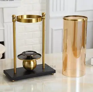 Nordic Golden Glass Hydroponic Vase