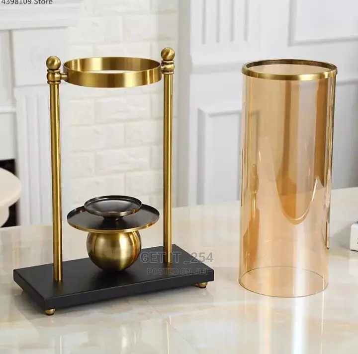 Nordic Golden Glass Hydroponic Vase