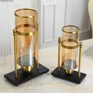 Nordic Golden Glass Hydroponic Vase