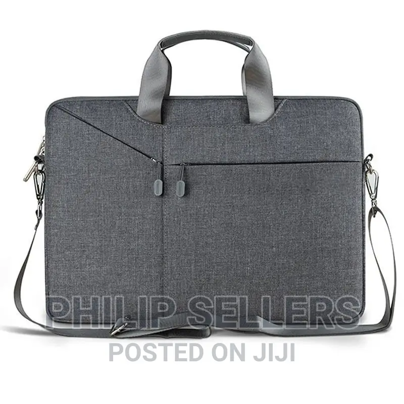650D Waterproof Polyester Laptop Bag With SBS Zipper Leather