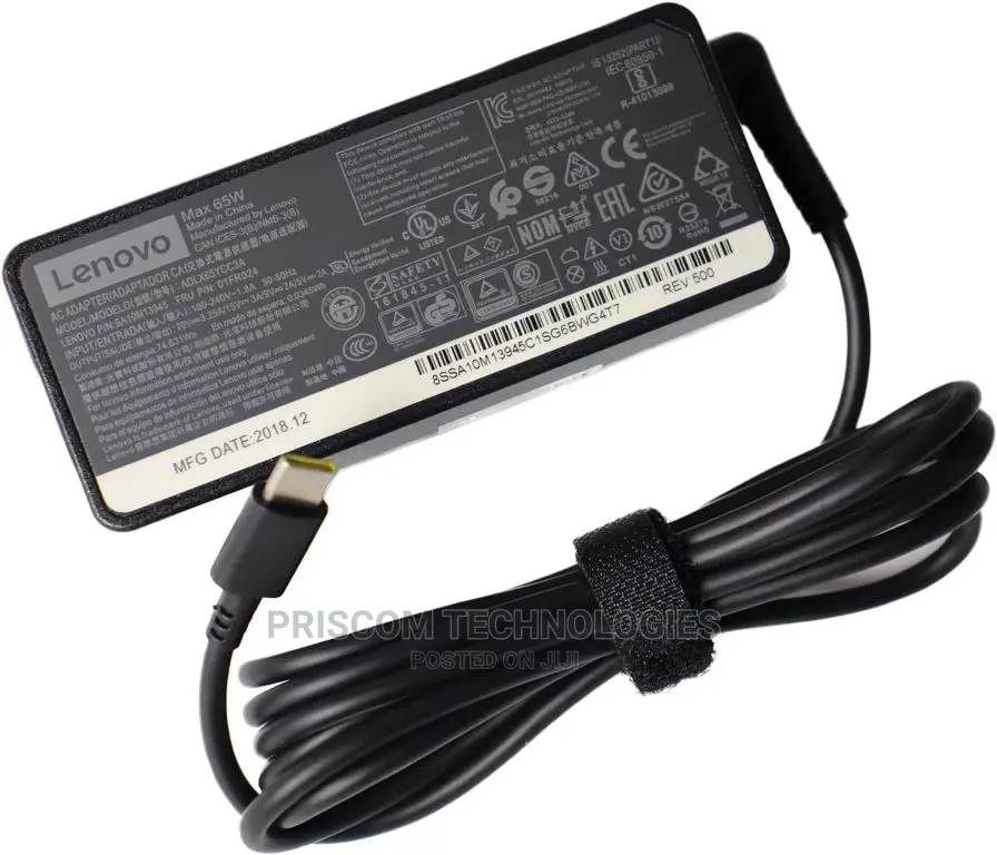 Lenovo L480, L580, T480,T480s,T490,Charger Adapter Type C