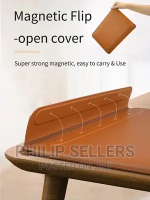 PU Leather Ultra-Slim Laptop Sleeve With Stand for Mabook 15