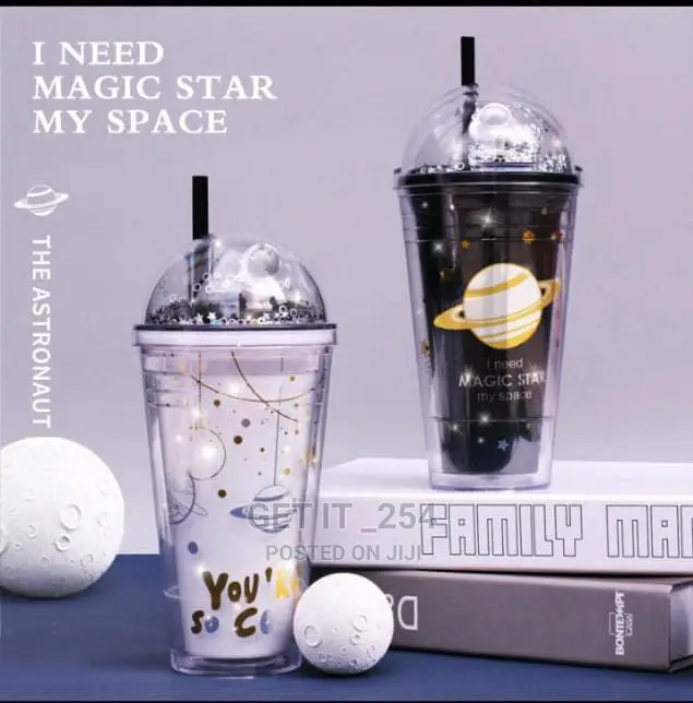 500ml Smoothie Cup With Lighting Lack and White*