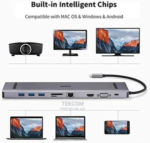SSK SHU-C560 USB Type-C 10 in 1 Adapter Docking Station