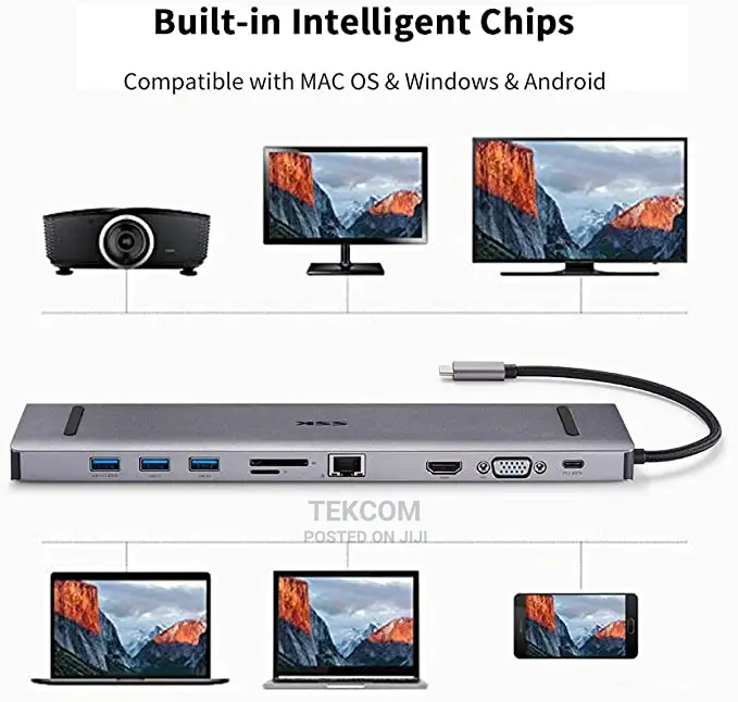 SSK SHU-C560 USB Type-C 10 in 1 Adapter Docking Station