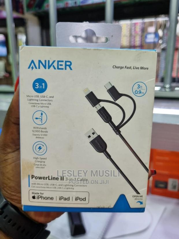 Anker Powerline II USB-A to 3 in 1 Charging Cable - main view
