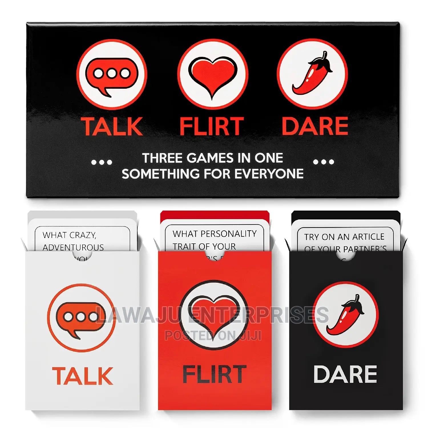 3in1 Couple Game - Talk Flirt Dare