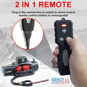 13500lbs 12vdc,Synthetic Rope, Electric Winch, Waterproof