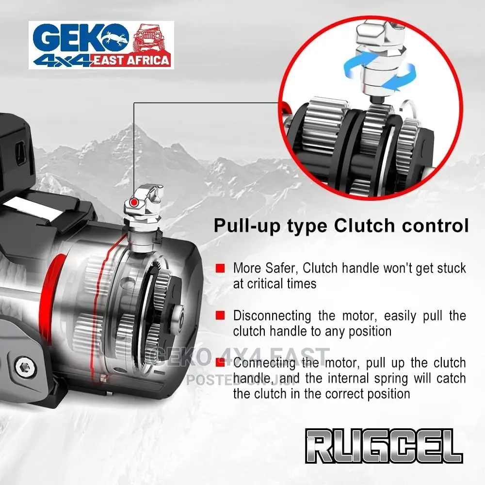 13500lbs 12vdc,Synthetic Rope, Electric Winch, Waterproof