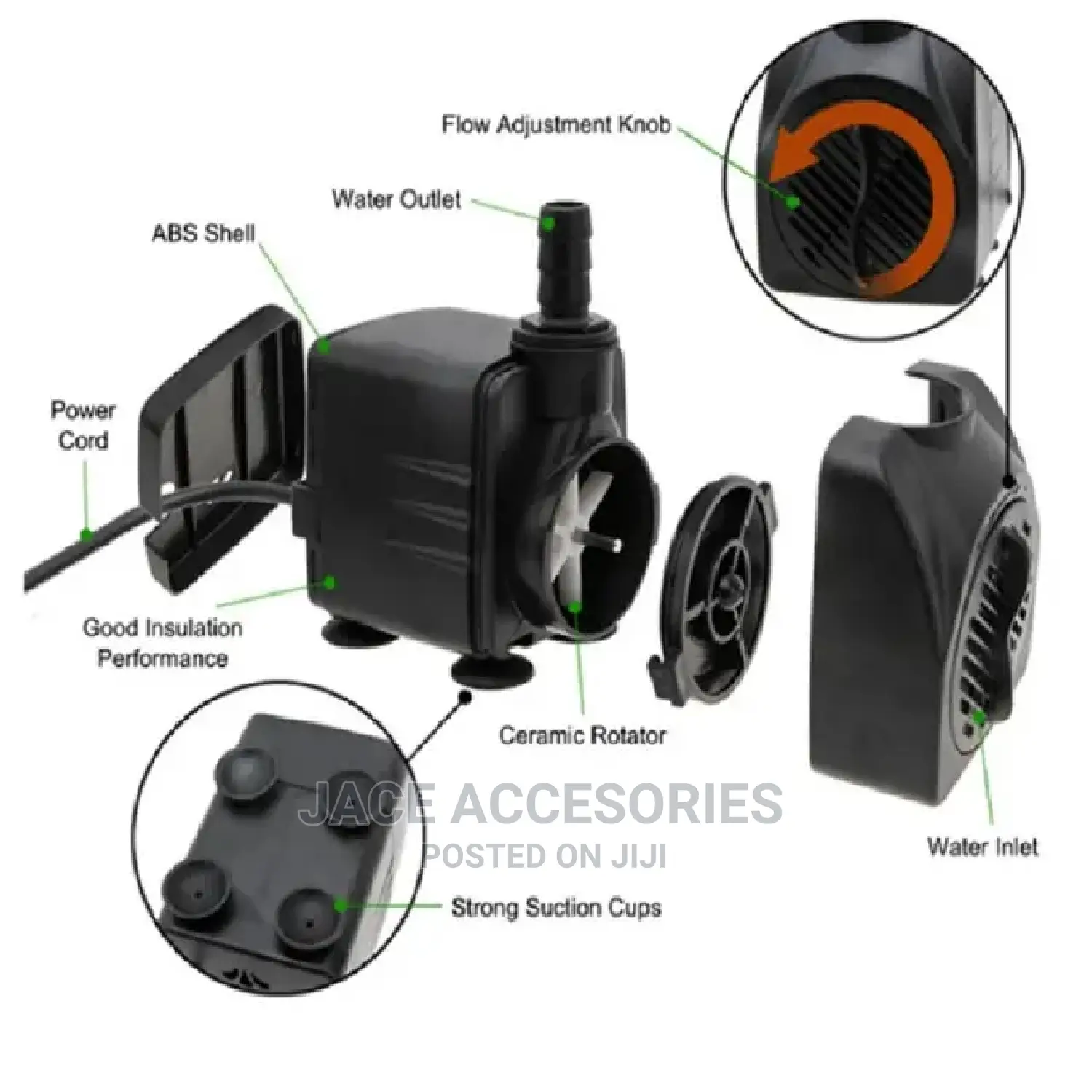 Fountain Pump 25w for Rockery and Fountains