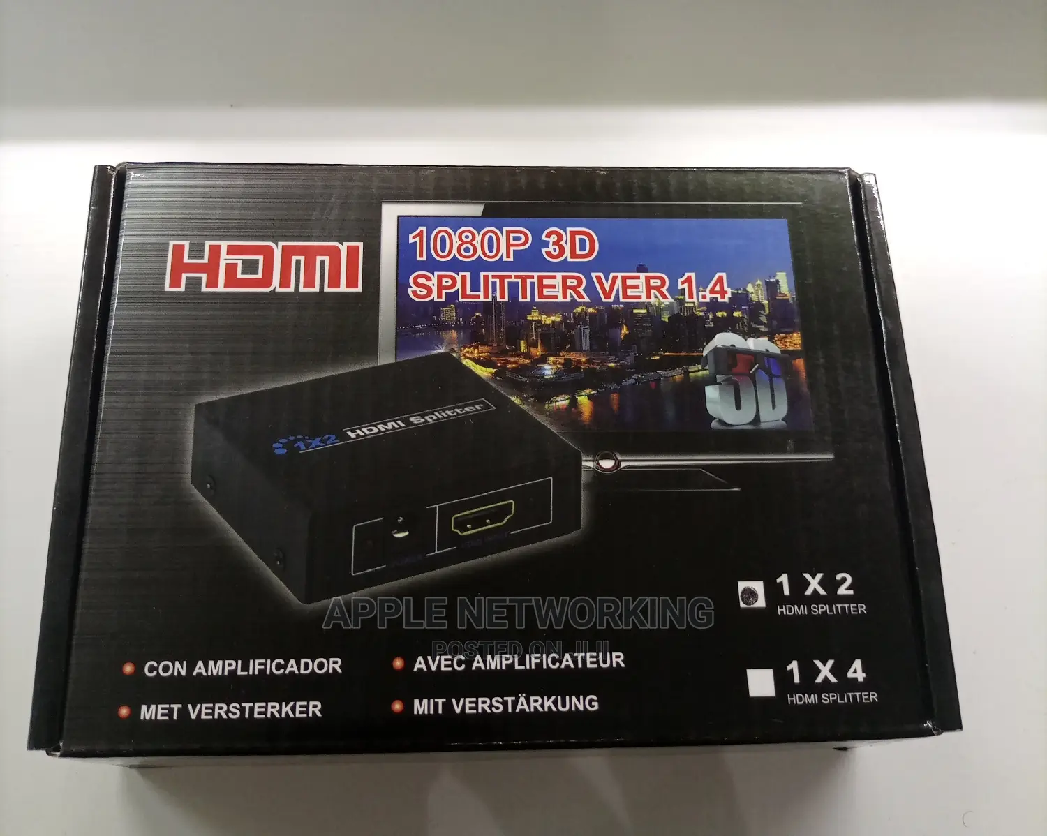 1*2 PORT 1080P HDMI Splitter Ver 1.4