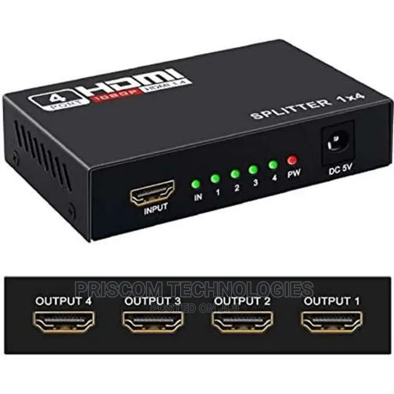 1×4 Way Hdmi Splitter