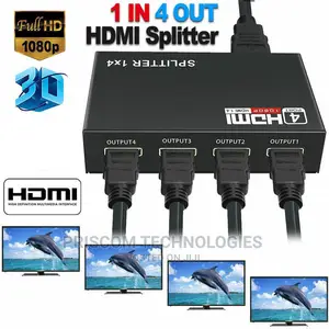 4 Way Hdmi Splitter Powered (1X4 Splitter)
