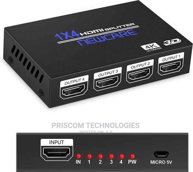 4 Way Hdmi Splitter Powered (1X4 Splitter) - thumbnail 2
