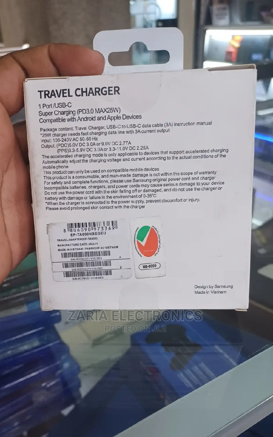 Samsung Original Charger 25wat Pd Adapter+ Type C Cable