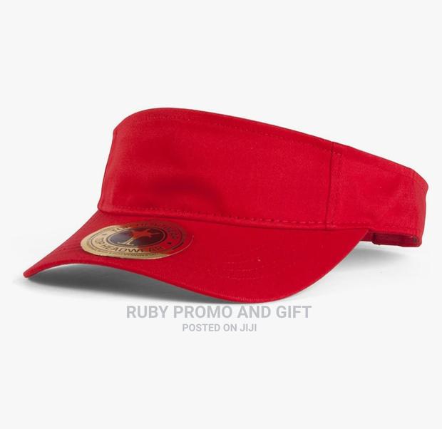 Red Visor Caps - main view