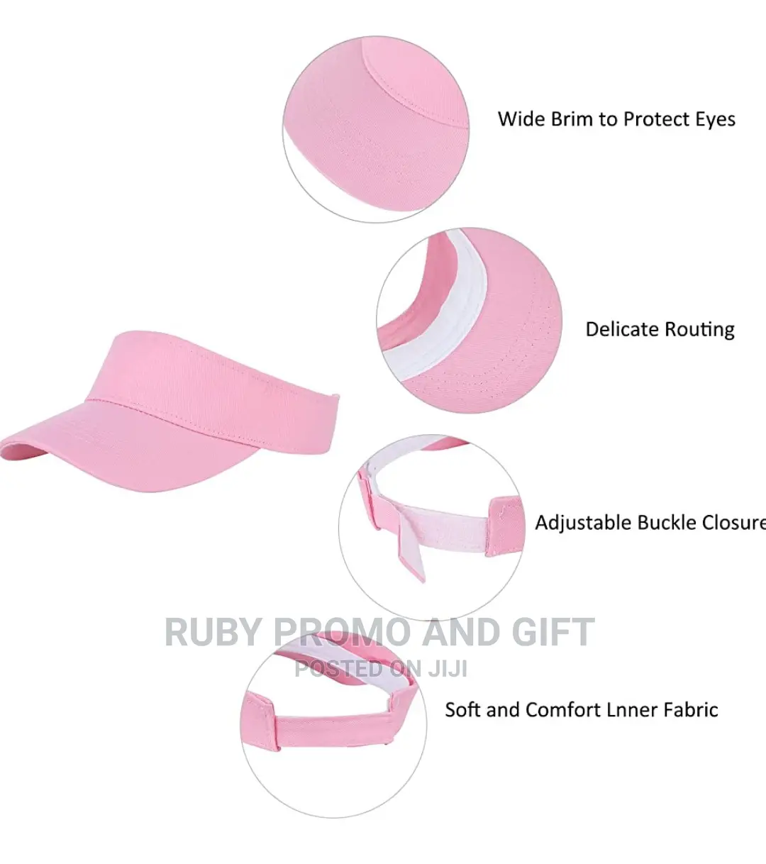 Pink Visor Caps