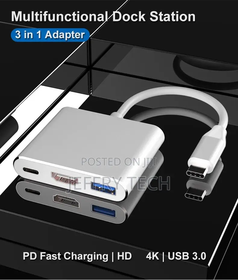 USBC3.0 3 in 1 HUB Type-C to Hdmi-Compatible USB 3.0 Docking