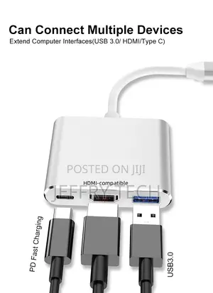 USBC3.0 3 in 1 HUB Type-C to Hdmi-Compatible USB 3.0 Docking