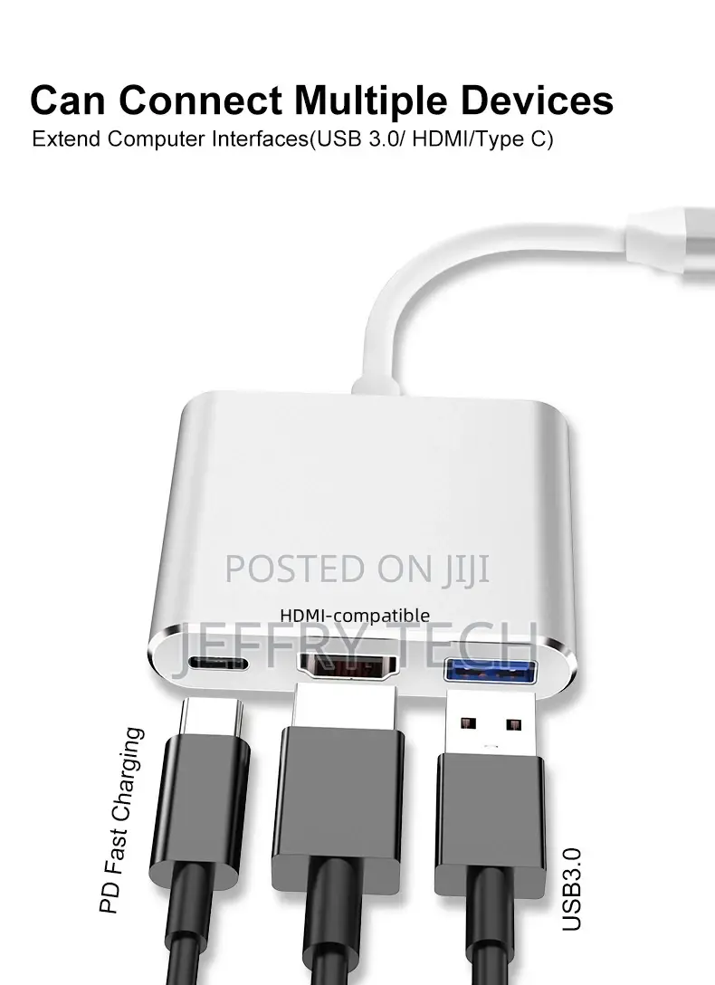 USBC3.0 3 in 1 HUB Type-C to Hdmi-Compatible USB 3.0 Docking