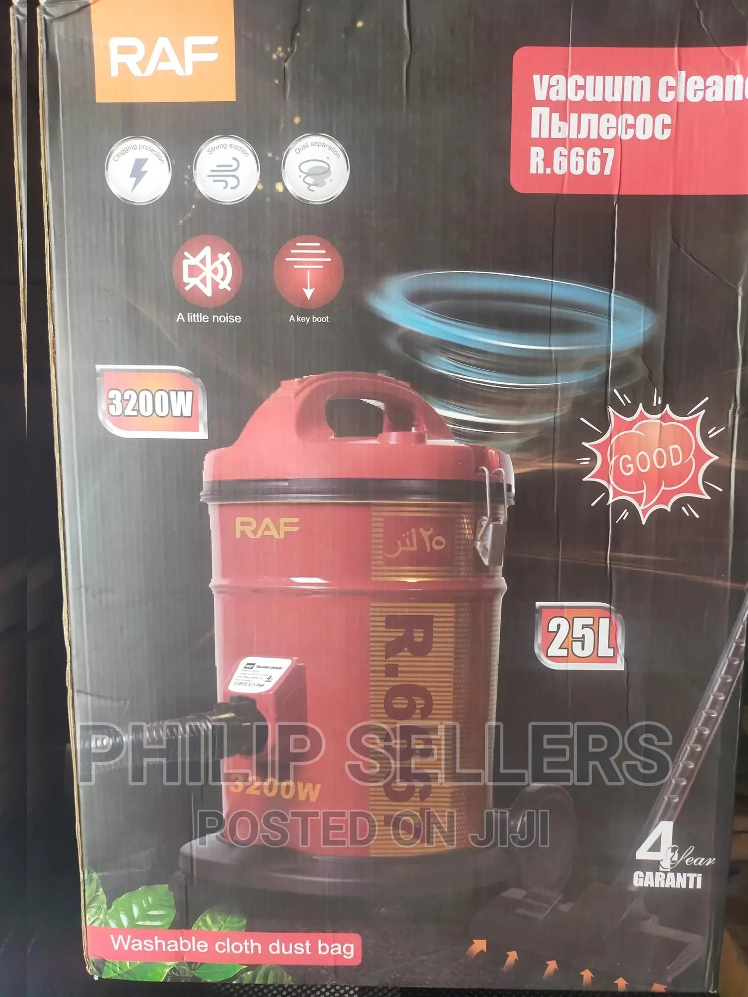 RAF Wet and Dry Canister Vacuum Cleaner