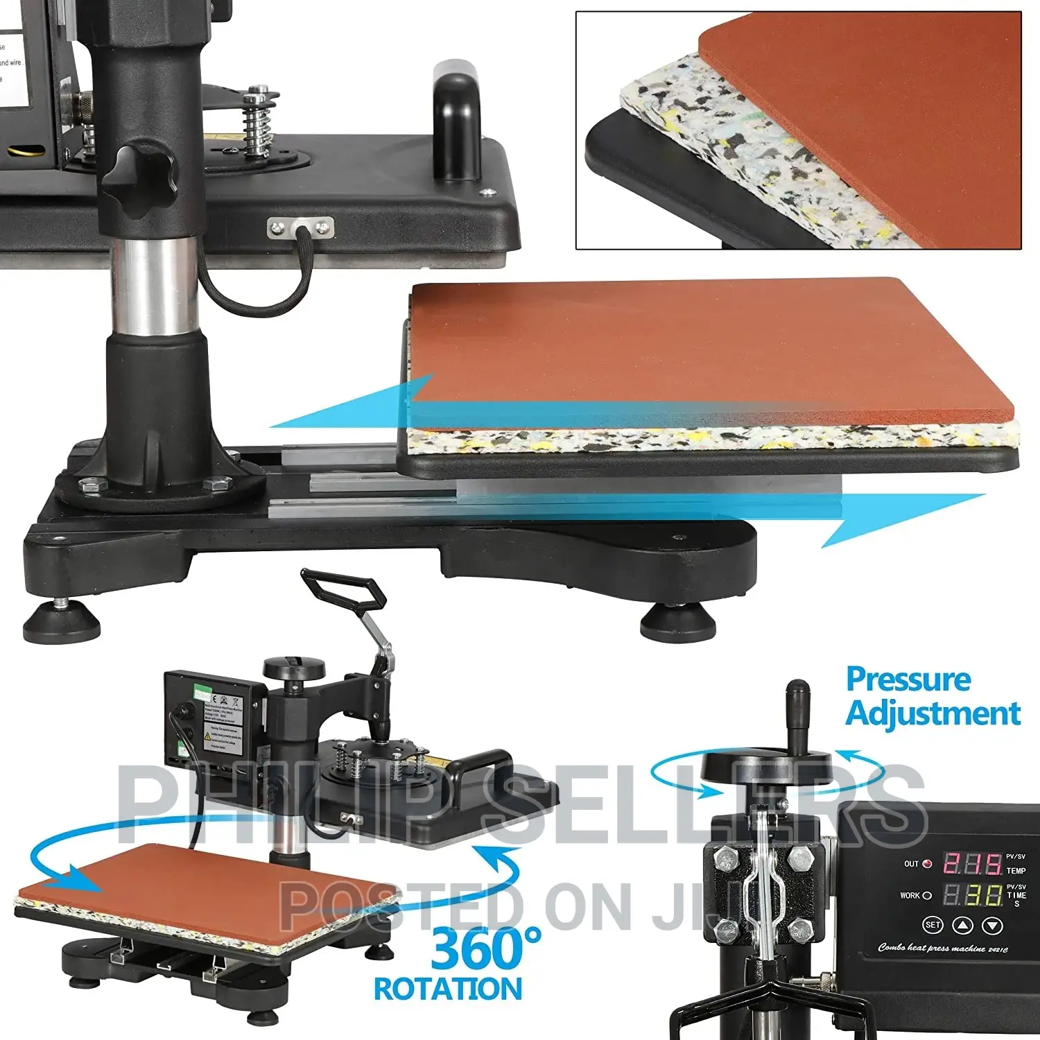 Heat Press Machine Sublimation Printer 2D Heat Transfer Mach
