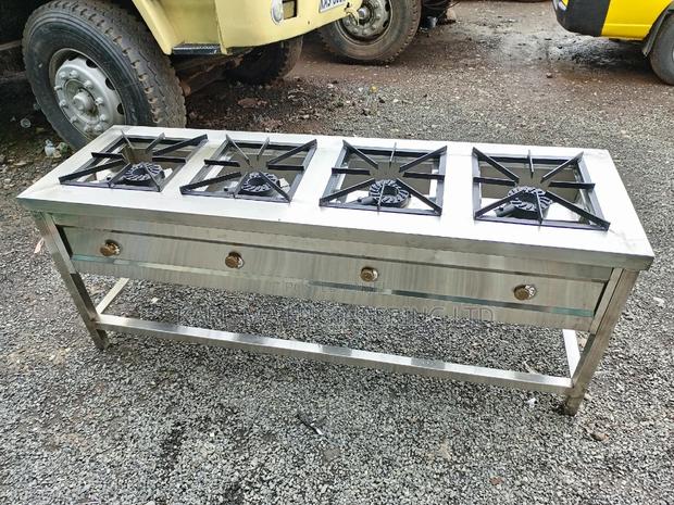 Commercial 4 Burner Hotel Gas Cooker - thumbnail 3