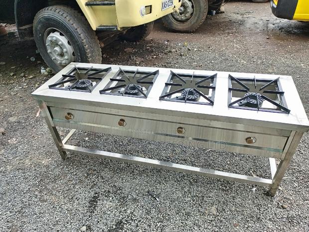 Commercial 4 Burner Hotel Gas Cooker - thumbnail 4