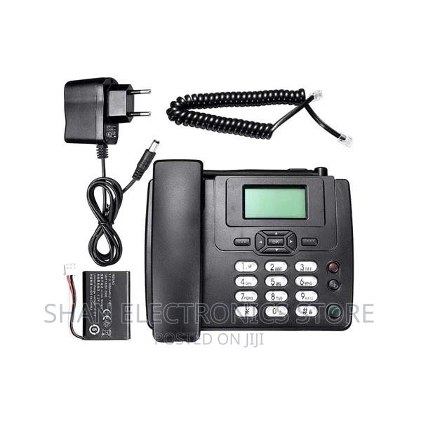 Landline GSM Fixed Wireless Phone With FM Radio - main view