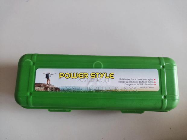 Zoom Torch Power Light Flashlight Zoom Rechargeable Torch - thumbnail 3