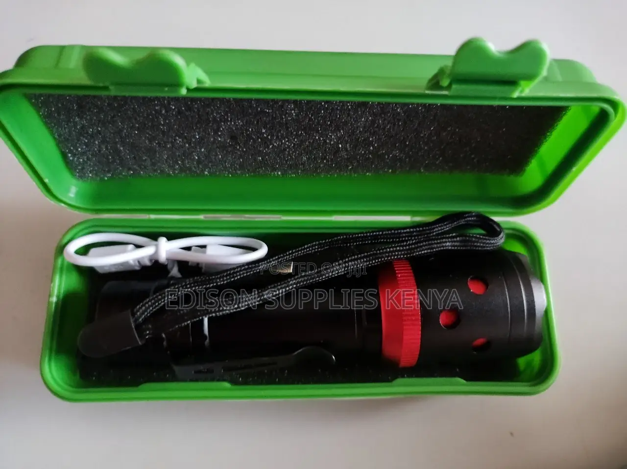 Zoom Torch Power Light Flashlight Zoom Rechargeable Torch