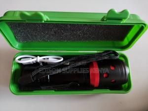 Zoom Torch Power Light Flashlight Zoom Rechargeable Torch - thumbnail 2
