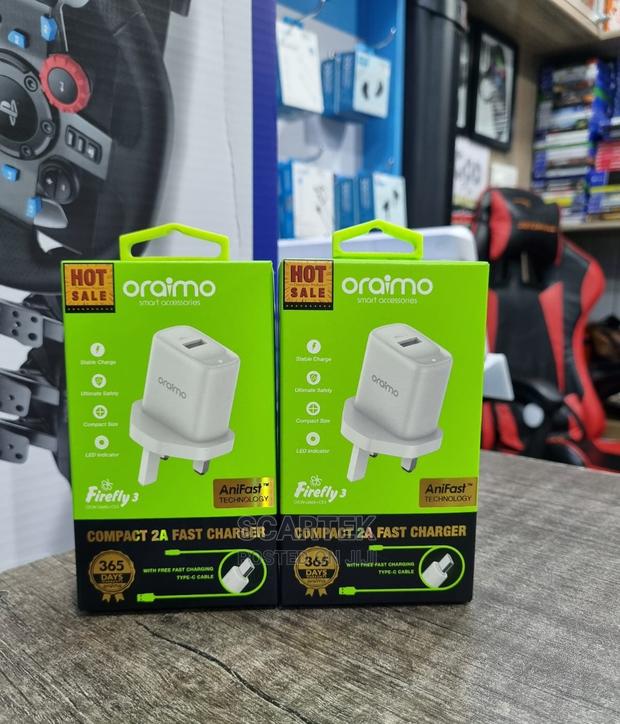 Oraimo Firefly 3 Compact 2A Fast Charger for Type C Cable - thumbnail 2