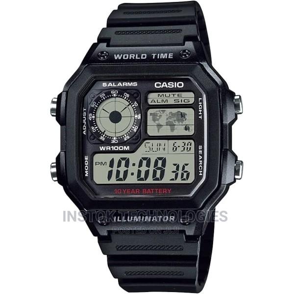Casio for Men - Digital Ae-1200wh-1avef Resin Watch