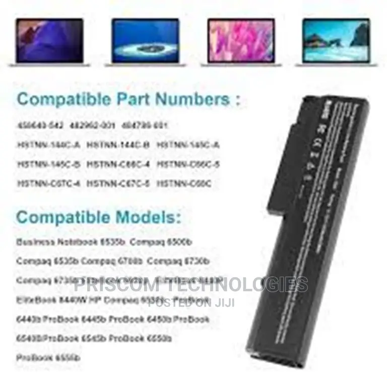 Hp Elitebook 8440p,6930p,6540p Battery