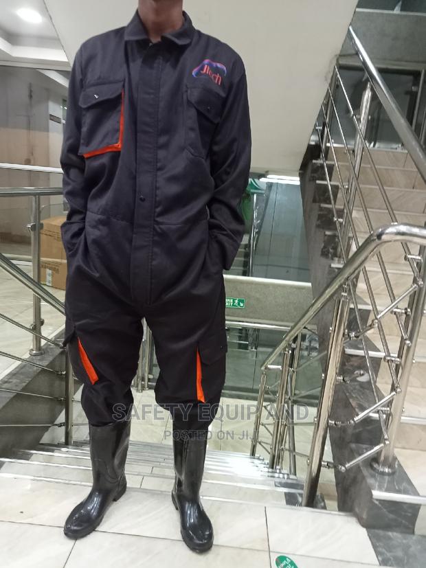 Dark Navy Cargo Overalls - thumbnail 3