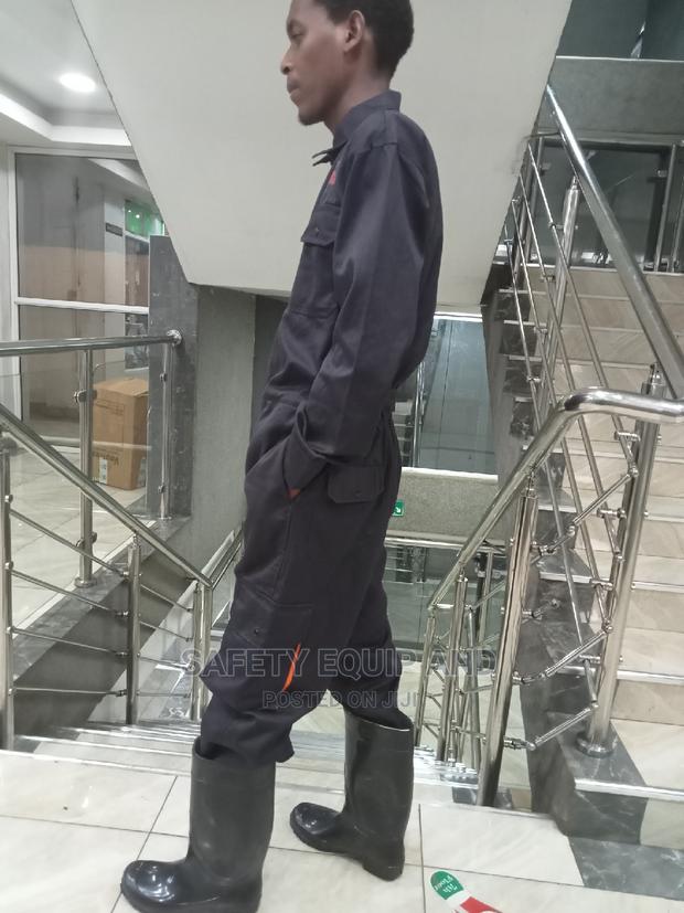 Navy Blue Cargo Overalls/ Twill Material - main view