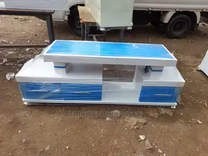 Morden Wooden TV Stand With LED Lights