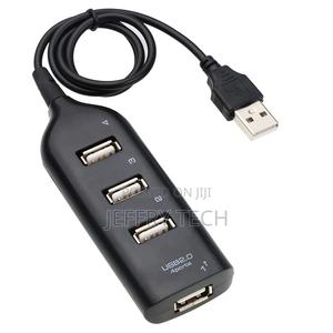 USB Hub 4 Port USB 2.0 Hub With Cable Mini Hub Socket Patter - thumbnail 2