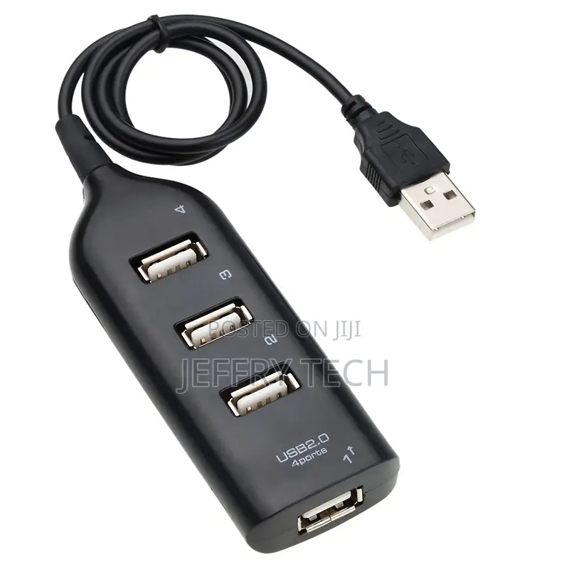 USB Hub 4 Port USB 2.0 Hub With Cable Mini Hub Socket Patter