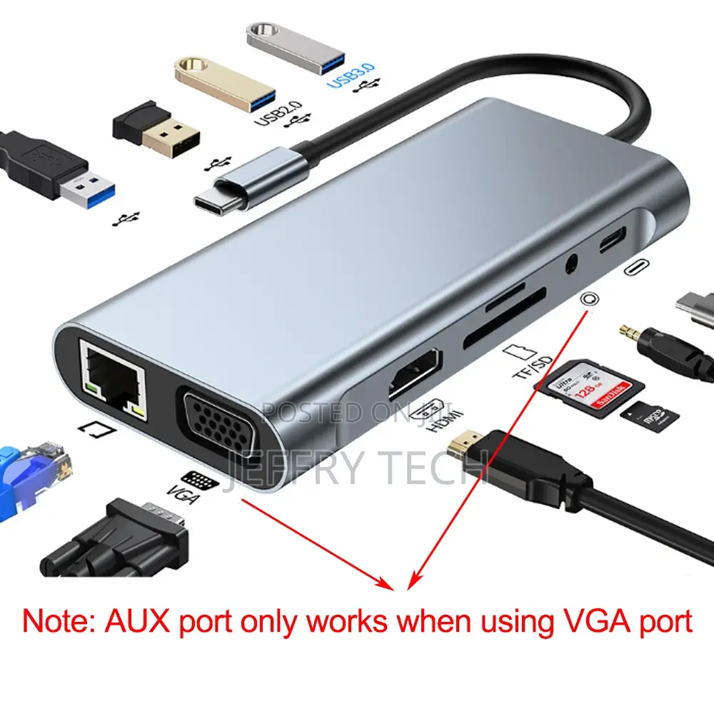Type C Hub USB C Hub Adapter HDMI USB 3.0 USB C Dock Station