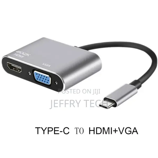 5 in 1 USB 3.0 Hub VGA Laptop Adapter PD Charge 5 Ports 